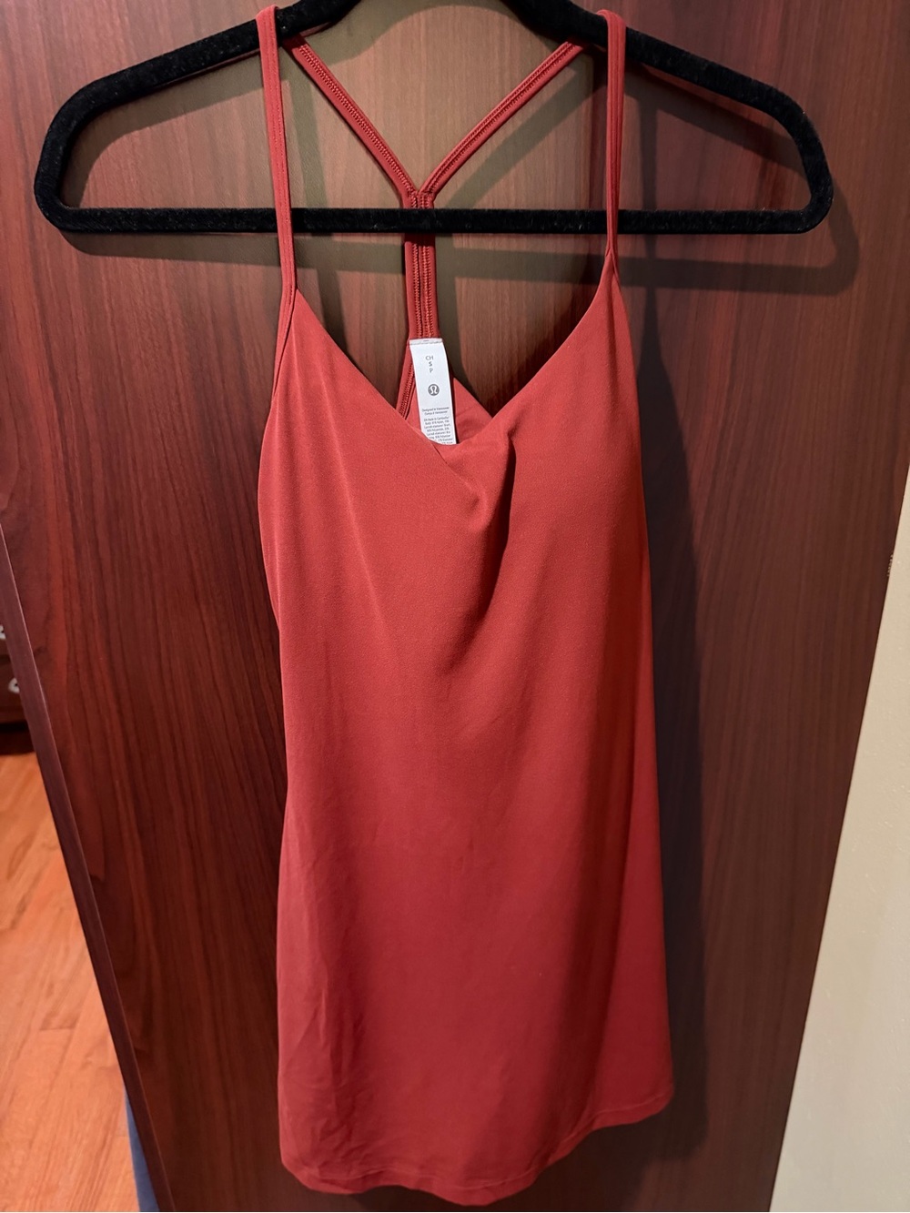 Lululemon cranberry charm Flow Y Dress Size Small